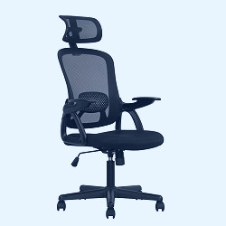 Mainstays Ergonomic Office Chair with Adjustable Headrest, Black Fabric,  275 lb capacity - Walmart.com